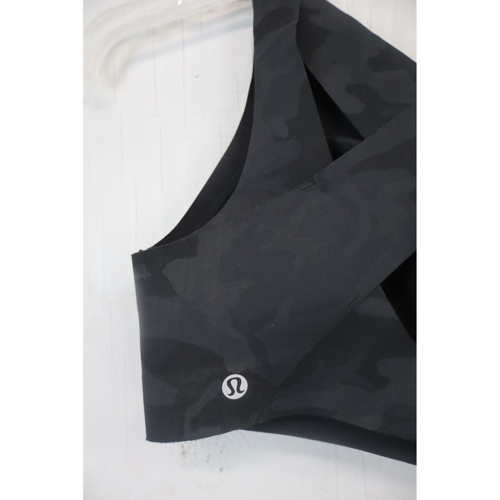 Lululemon Enlite Front Zip Sports Bra 34C Heritage 365 Camo Deep Coal Multi - Picture 6 of 6